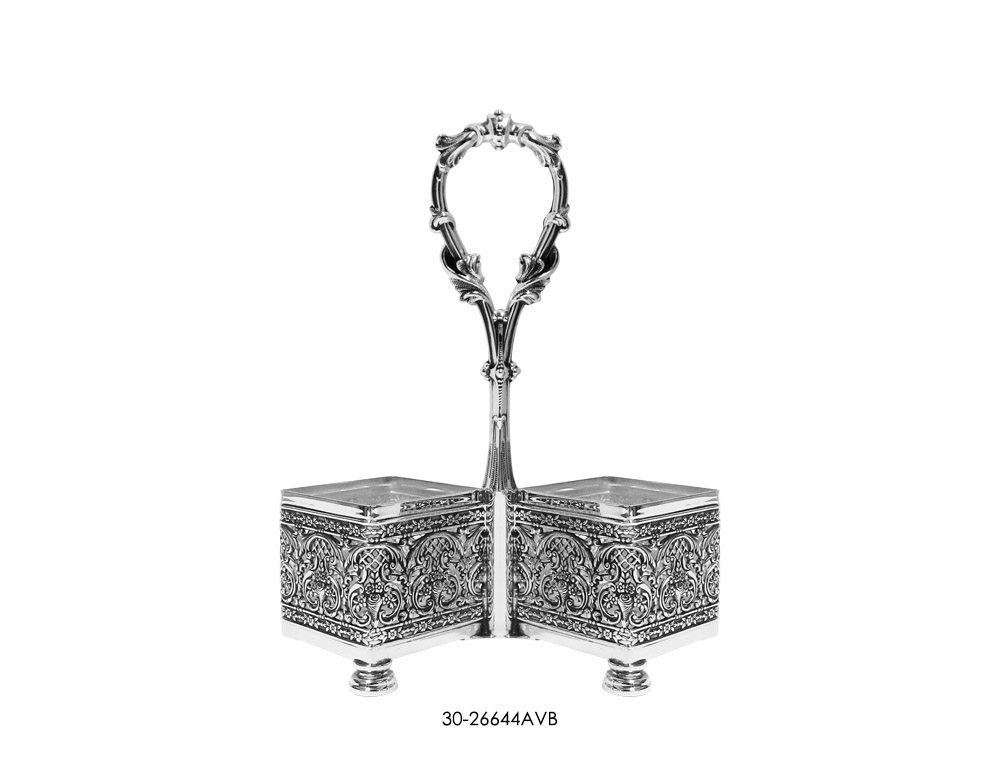 square lace basket