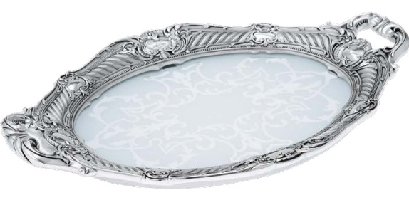 Baruque silver oval